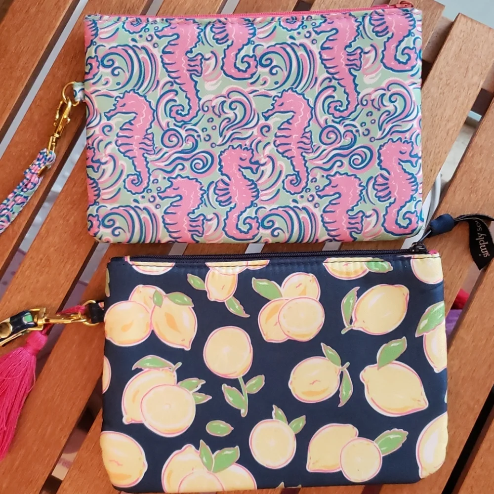 Simply Southern lemon Patterned Wristlet Set - Picture 2 of 6